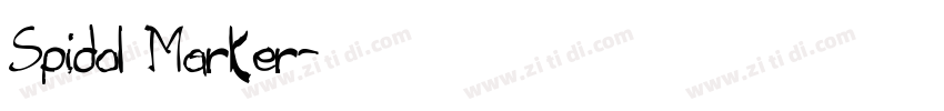Spidol Marker字体转换